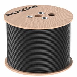 Витая пара Maxicord кат.5е F/UTP4 CU 24AWG (light) внешний PE, черный, 305 м.