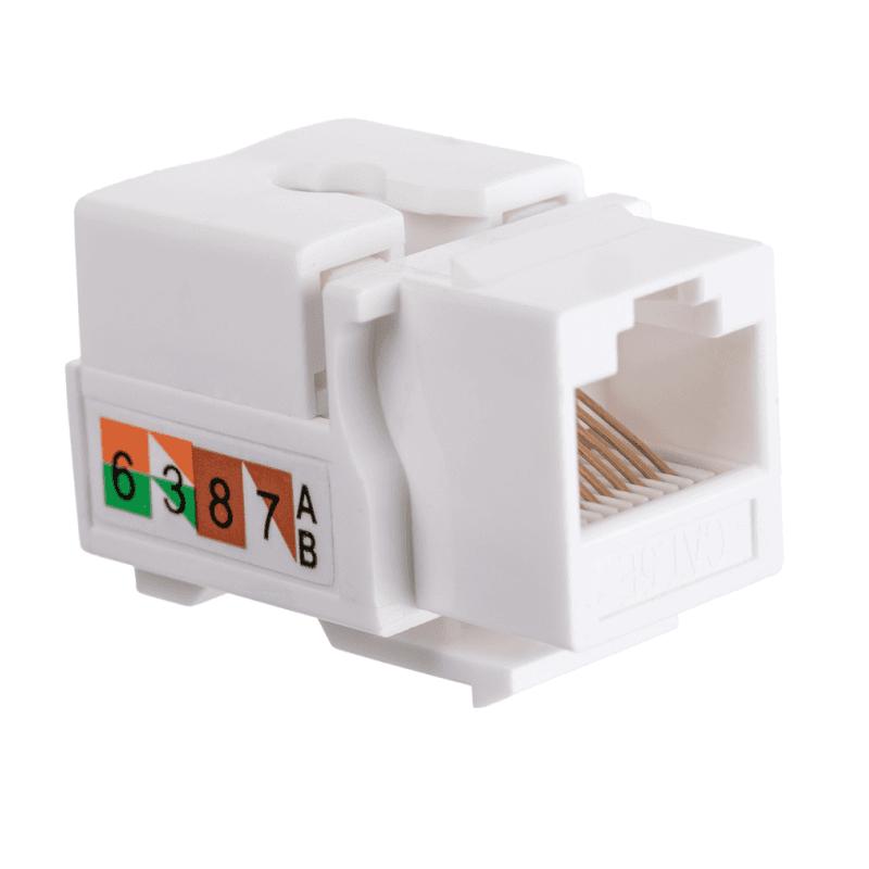 Модуль Maxicord Keystone Jack кат.5е UTP 110 IDC 90 градусов, белый — изображение 2