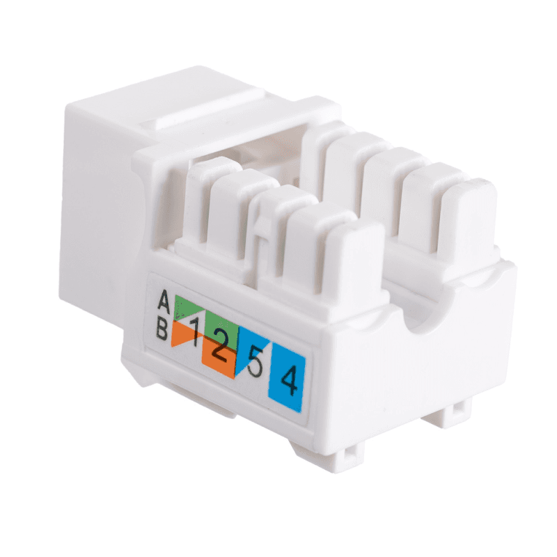 Модуль Maxicord Keystone Jack кат.5е UTP 110 IDC 90 градусов, белый — изображение 3