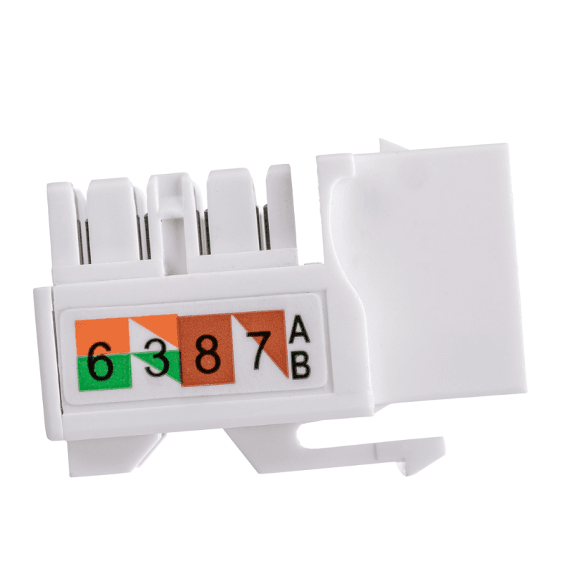Модуль Maxicord Keystone Jack кат.5е UTP 110 IDC 90 градусов, белый — изображение 5