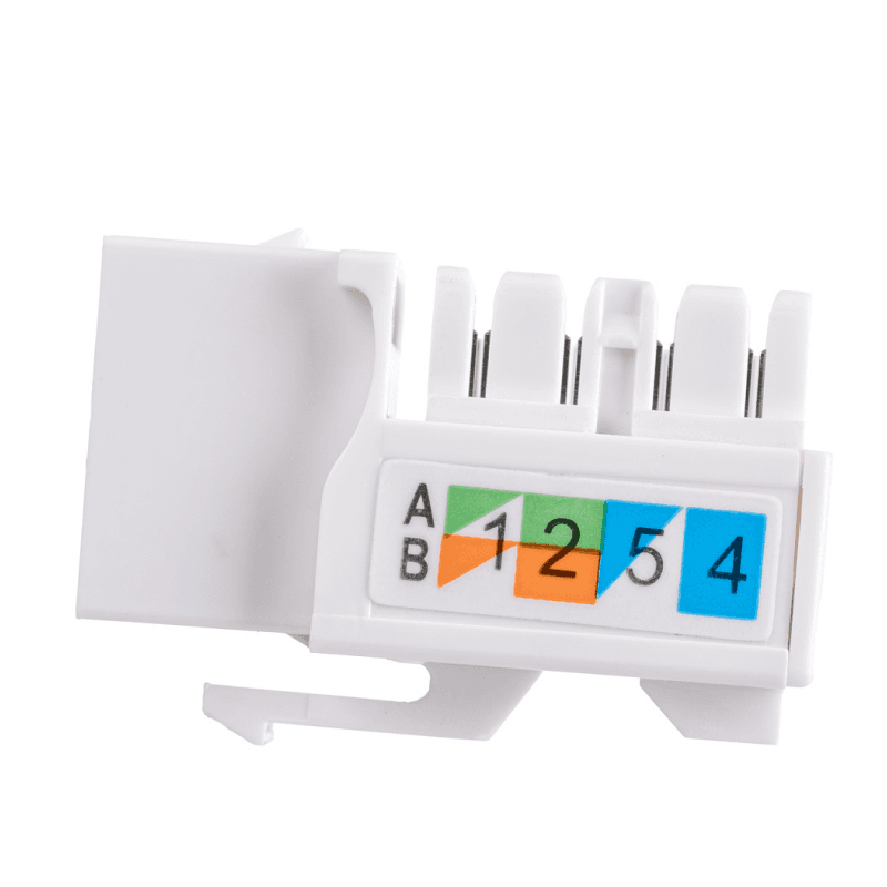 Модуль Maxicord Keystone Jack кат.5е UTP 110 IDC 90 градусов, белый — изображение 6