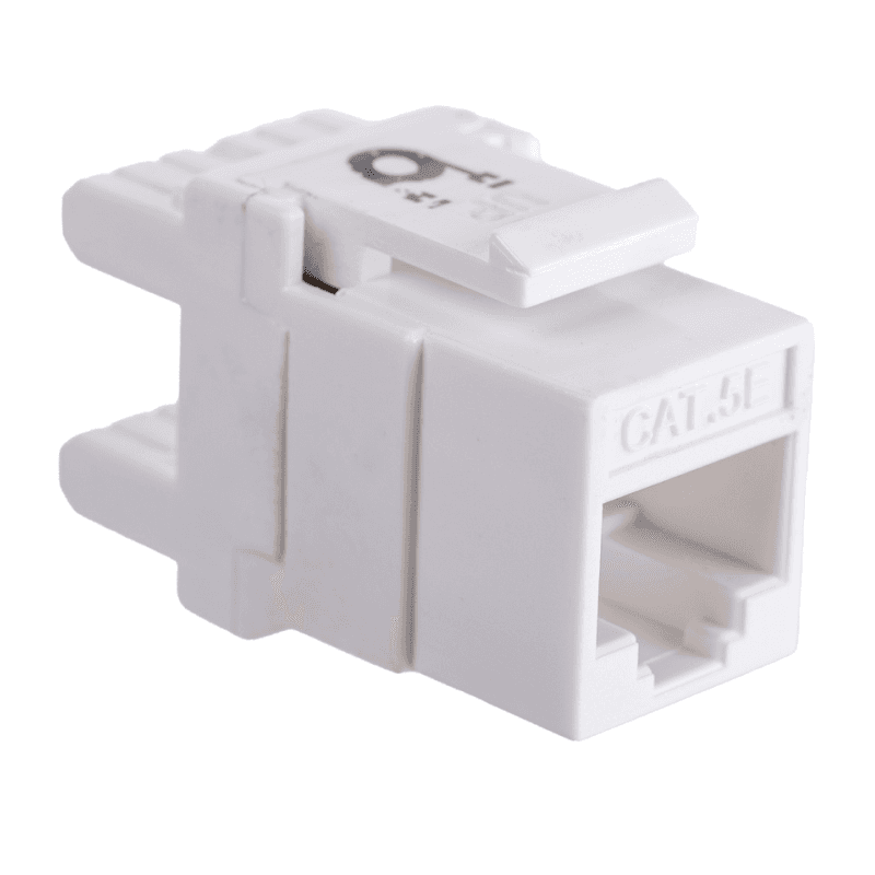 Модуль Maxicord Keystone Jack кат.5е UTP 110 IDC 180 градусов, белый