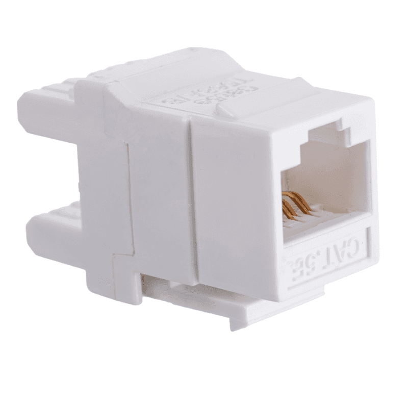 Модуль Maxicord Keystone Jack кат.5е UTP 110 IDC 180 градусов, белый — изображение 2