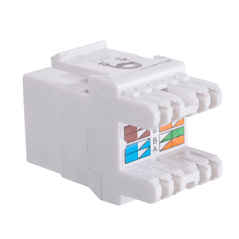 Модуль Maxicord Keystone Jack кат.5е UTP 110 IDC 180 градусов, белый — изображение 3