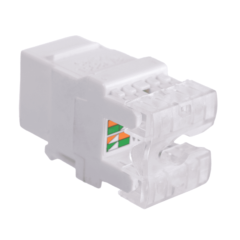 Модуль Maxicord Keystone Jack кат.5е UTP 110 IDC 180 градусов, белый — изображение 4