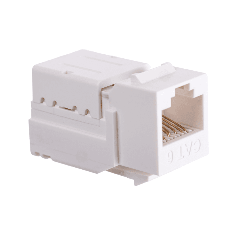 Модуль Maxicord Keystone Jack RJ-45(8P8C) кат.5е UTP DUAL IDC 90 градусов Toolless, белый — изображение 2