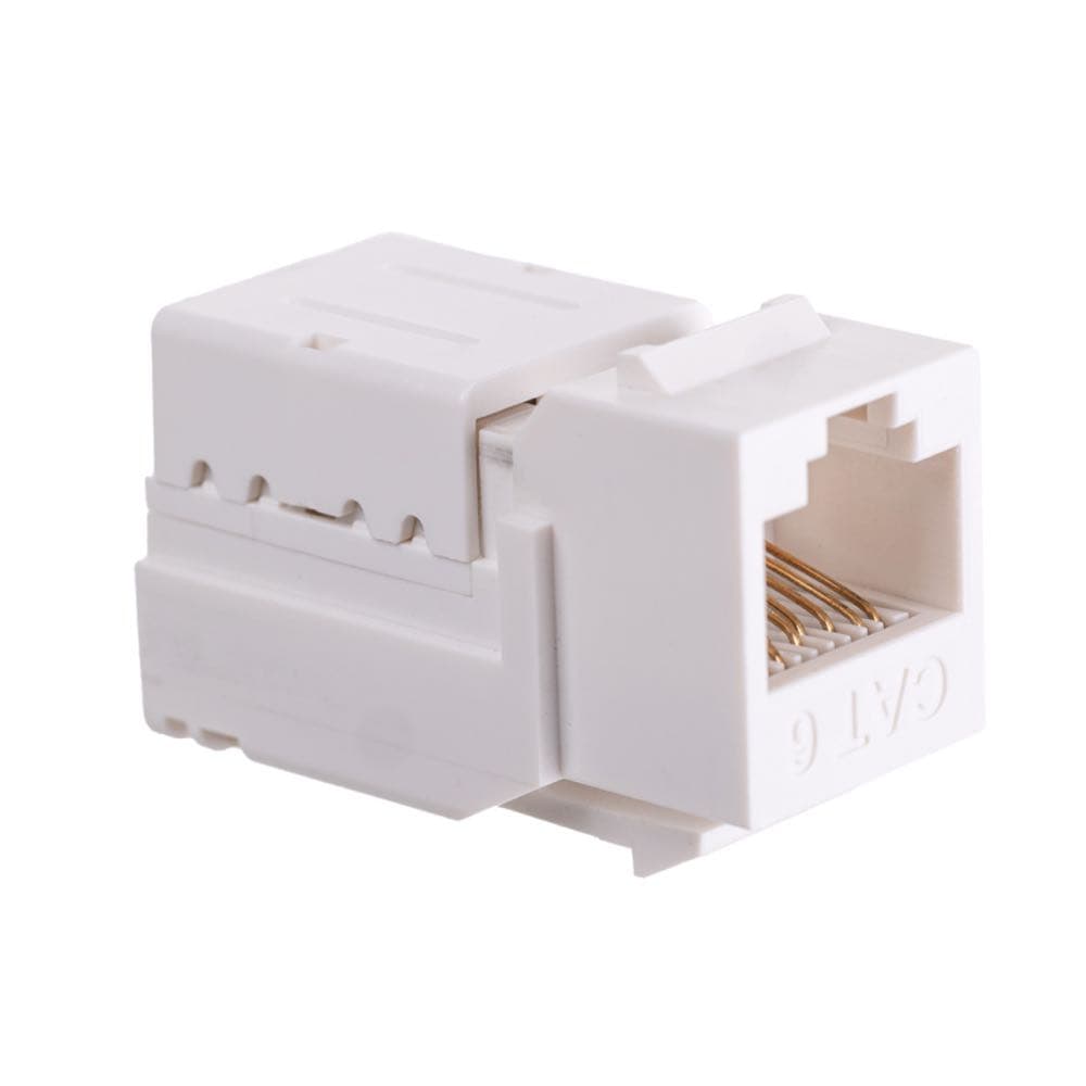 Модуль Maxicord Keystone Jack RJ-45(8P8C) кат.6 UTP DUAL IDC 90 градусов Toolless, белый — изображение 3