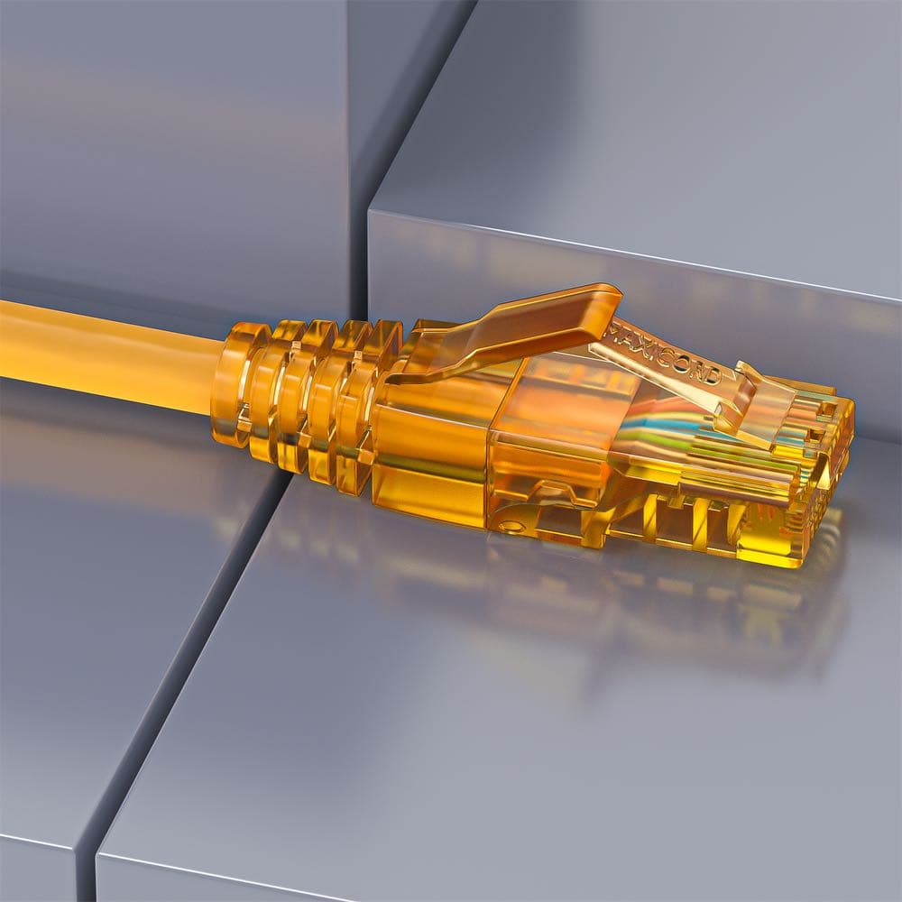 Комплект Maxicord, коннектор RJ-45(8P8C) кат.5е, защитный колпачок, оранжевый, 100 шт.
