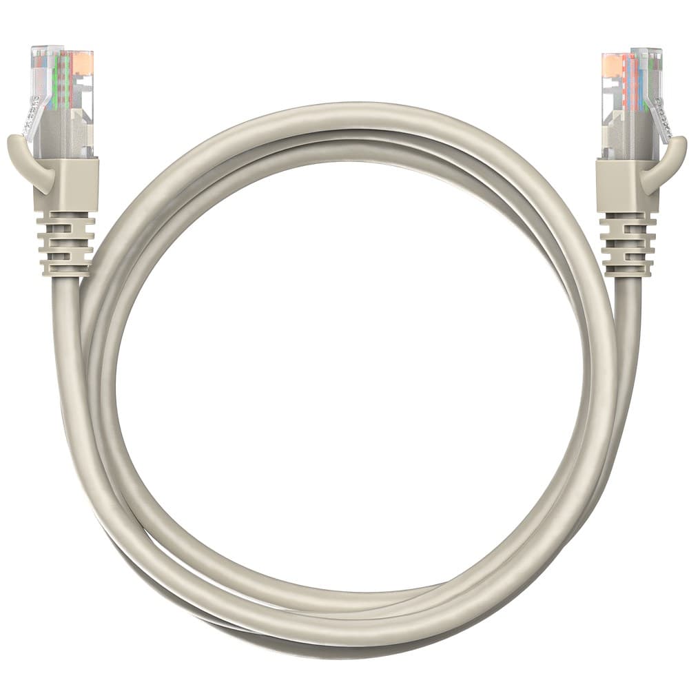 Патч-корд Maxicord RJ-45 кат.5е U/UTP CU 26AWG LSZH 1.5 метра, серый