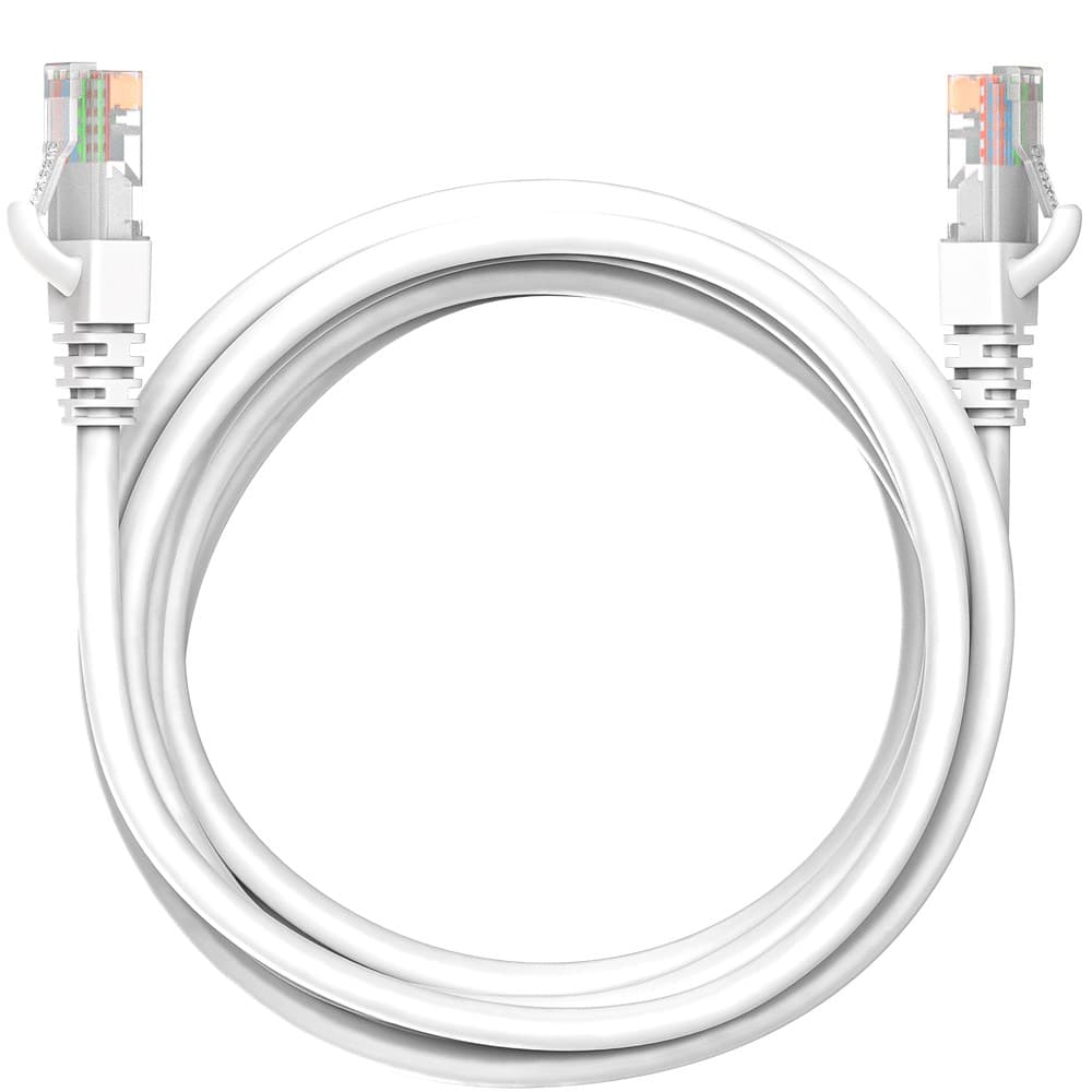 Патч-корд Maxicord RJ-45 кат.5е U/UTP CU 26AWG LSZH 3 метра, белый