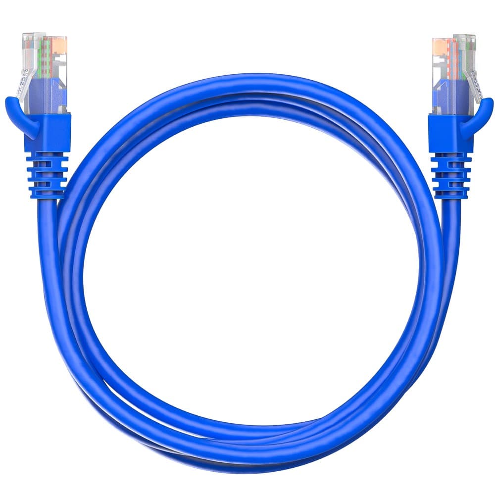 Патч-корд Maxicord RJ-45 кат.5е U/UTP CU 26AWG LSZH 1.5 метра, синий