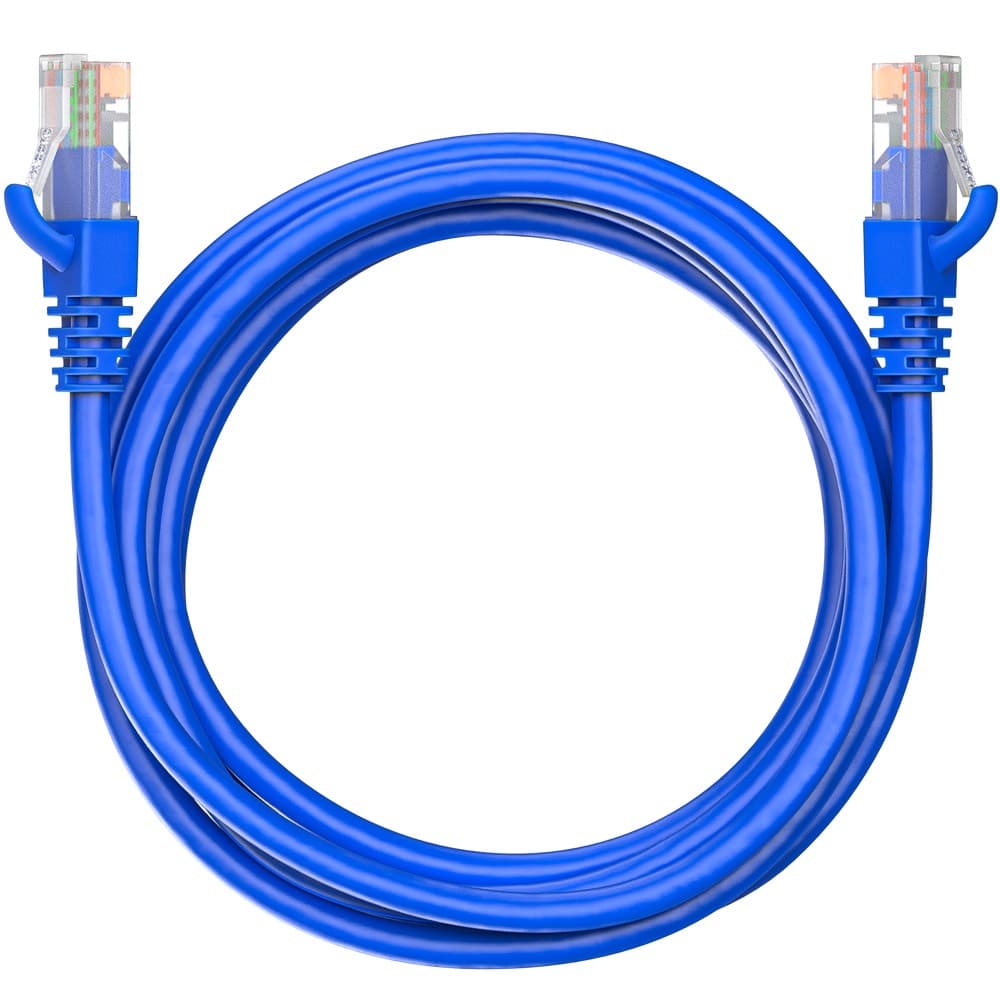 Патч-корд Maxicord RJ-45 кат.5е U/UTP CU 26AWG LSZH 2 метра, синий