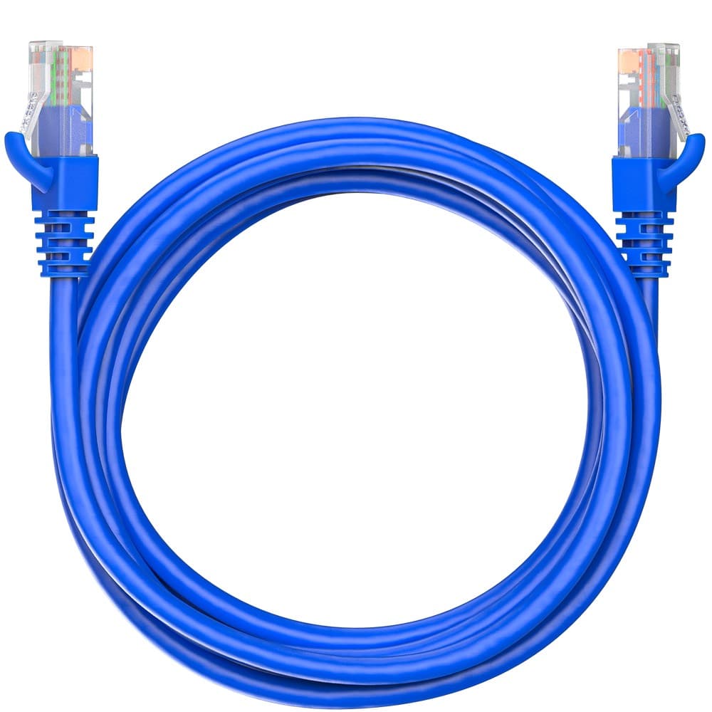 Патч-корд Maxicord RJ-45 кат.5е U/UTP CU 26AWG LSZH 3 метра, синий