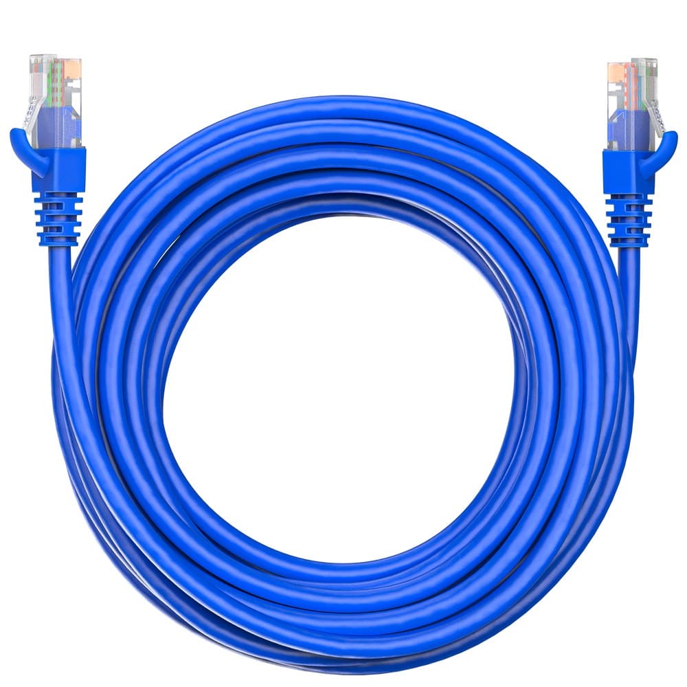 Патч-корд Maxicord RJ-45 кат.5е U/UTP CU 26AWG LSZH 5 метров, синий