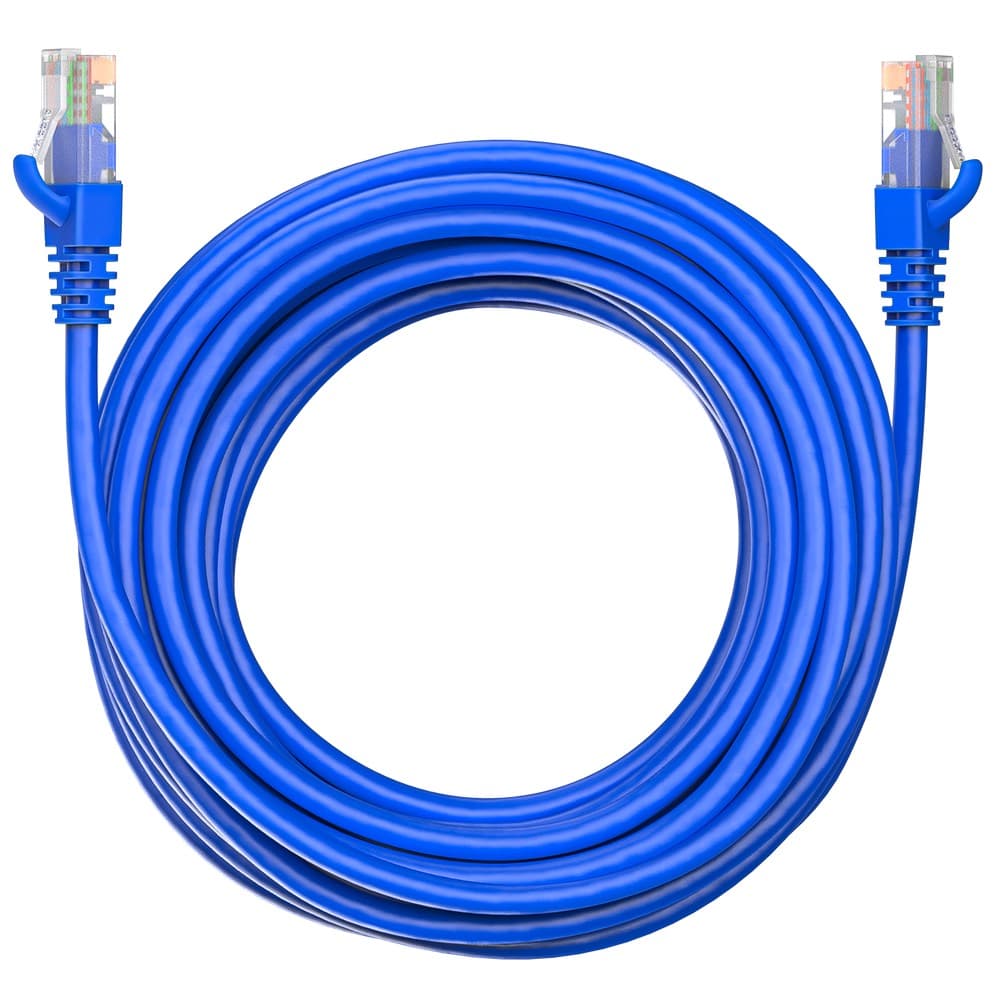 Патч-корд Maxicord RJ-45 кат.5е U/UTP CU 26AWG LSZH 7 метров, синий