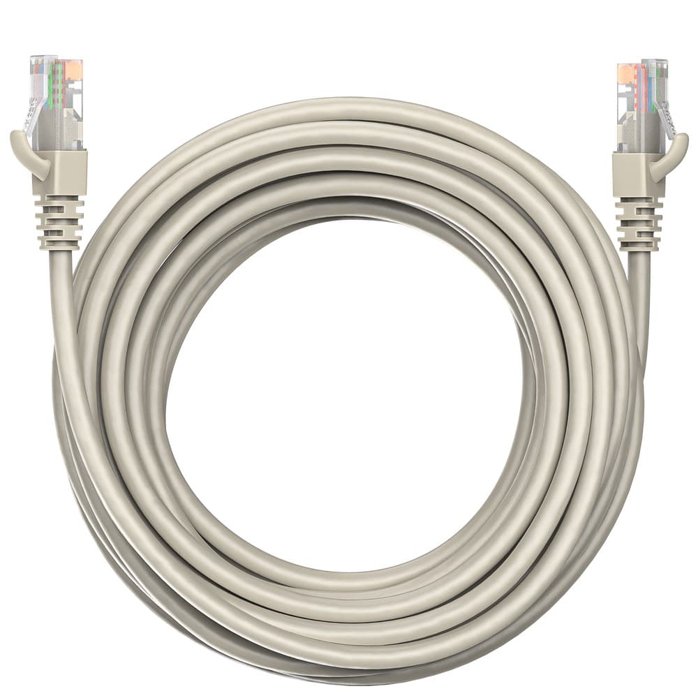 Патч-корд Maxicord RJ-45 кат.5е U/UTP CCA 26AWG LSZH 5 метров, серый