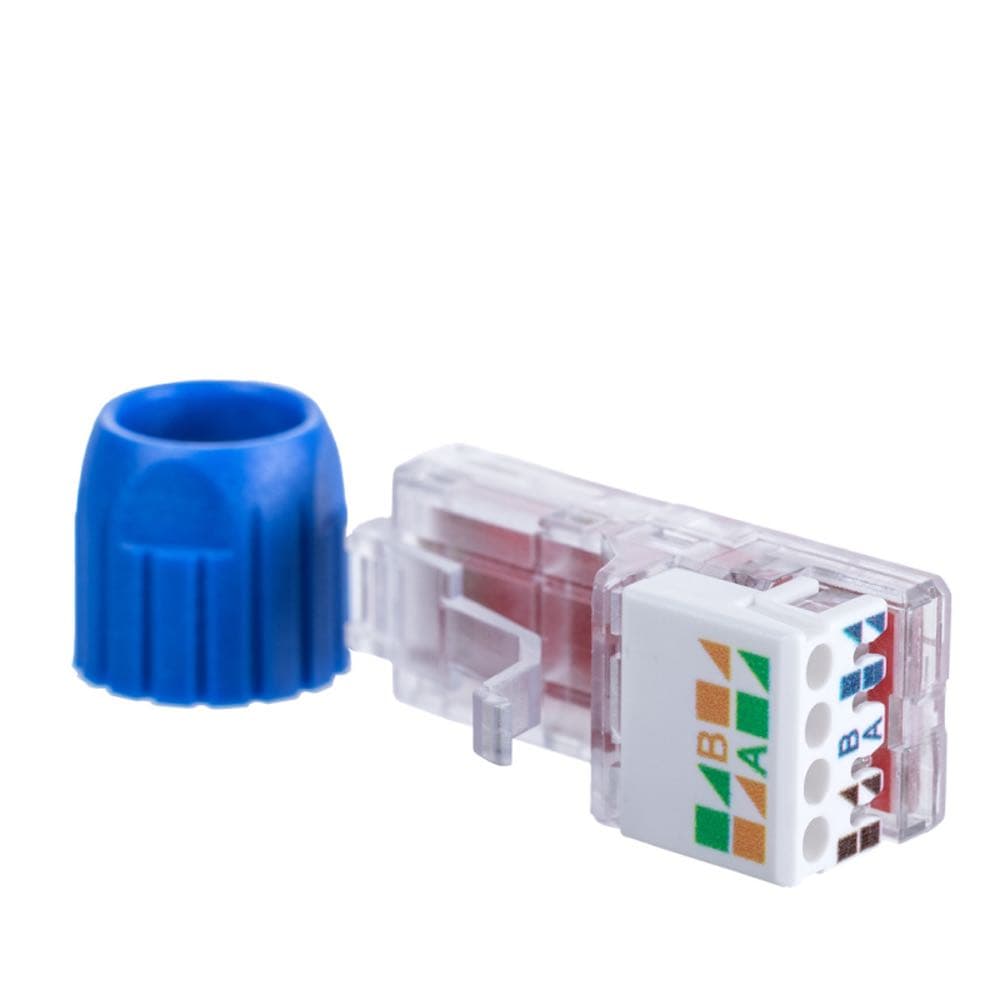 Полевой коннектор Maxicord с фиксатором кабеля RJ-45(8P8C) кат.6 универсальный, 50 шт — изображение 3