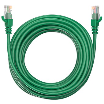 Патч-корд Maxicord RJ-45 кат.5е U/UTP CU 26AWG LSZH 7 метров, зеленый