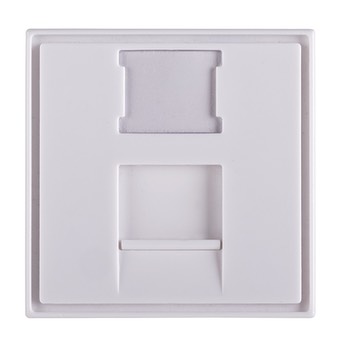 Вставка Maxicord 45х45мм для 1 модуля Keystone Jack, белая