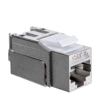 Модуль Maxicord Keystone Jack RJ-45(8P8C) кат.6A FTP DUAL IDC 90 градусов Toolless, белый